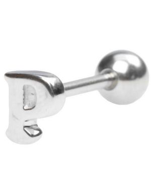Tungepiercing med Bogstavet P