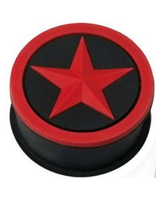 Red Stardom - Sort Piercing Plug