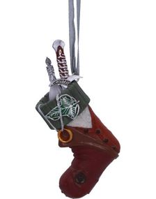Hengende Lord of The Rings Frodo Sokk Dekorasjon med Tråd 8,6 cm