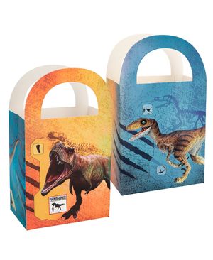 4 stk Dino Party Godteposer i Papir
