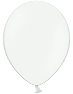 10 stk 30 cm - Hvide Balloner