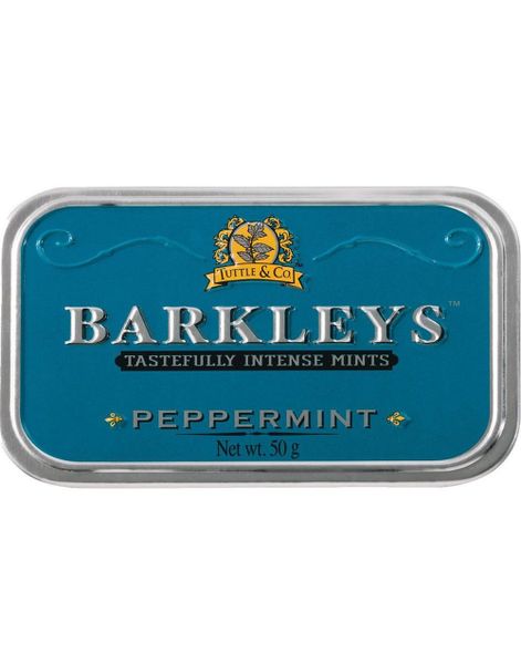 Barkleys Tastefully Intense Mints Peppermint - Sukkertøj med Pebermyntesmag 50g