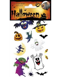 Midlertidige Tatoveringer med Skumle/Halloween Motiver
