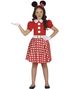 Pinup Minni Mus Inspirert Kostyme til Barn 7-9 År