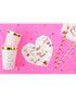 20 stk Hjerteformede Girlpower Servietter 32x30 cm