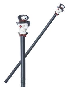 Voodoo Witch Doctor Cane - Stok med kranium 88 cm