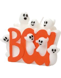 Boo! Stearinlys med Spøgelser 9x11 cm