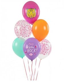 6 stk 30 cm Ballonger - You Rock Ballongbukett