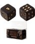 Skulls And Roses - Hodeskalle Gullfarget Terninger 2 Pack