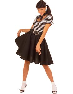 Rockabilly Swing Skørt - Sort