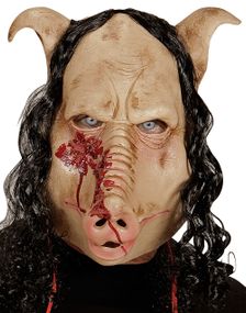 Saw Inspireret Grisemaske med Hår