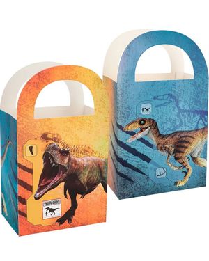 4 stk Dino Party Godteposer i Papir