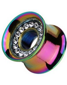 Circle Of Diamonds - Multicolor Piercing Tunnel