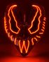 Sort Venom/Carnage Inspireret Maske med Rødt LED Lys