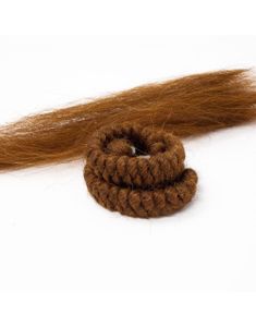 Medium Brown Mehron Crepe Hair - 30 cm Prof Hår til Skæg og Overskæg