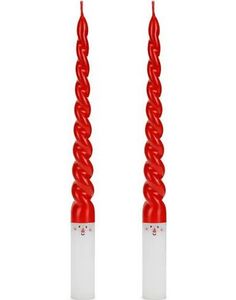 2 stk Julenisse Kronelys 25 cm