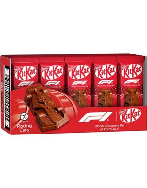 30 stk KitKat F1 Racing Cars - Formel 1 Sjokoladefigur - Limited Edition - Hel Eske 0,87 kg