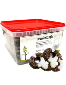 2 kg Brune og Hvite Sjokolade Kringler
