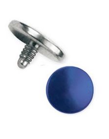 Metallic Blå Dermal Anchor Kugle