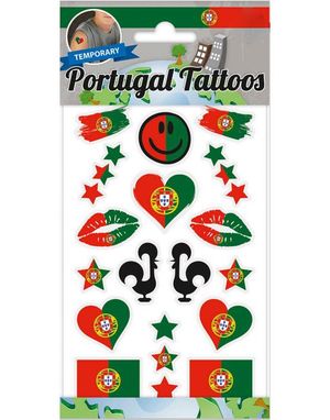 Midlertidige Tatoveringer med Portugisisk Supporter Tema