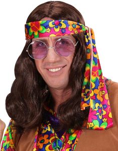 Lang Brun Hippie Paryk