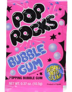 1 stk Pop Rocks Crackling Gum med Tyggegummi Smag (USA Import)