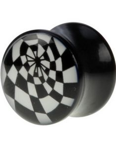 Giddy Pattern - Sort Piercing Plug