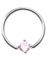 BCR Piercing med Rosa Sten