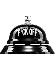 F#CK OFF - Svart Ringebjelle