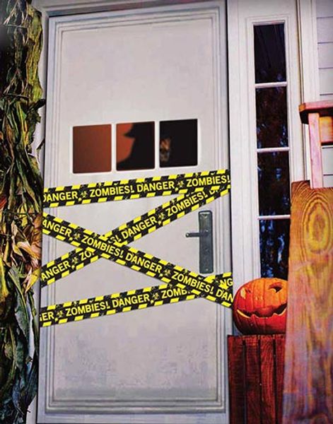 Danger! Zombies - Afspærringsbånd i Plast 6 meter