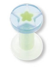 Blue Star Akryl - Piercing Plug