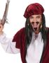 Sæt med Overskæg og Skæg Til Pirat - Sort