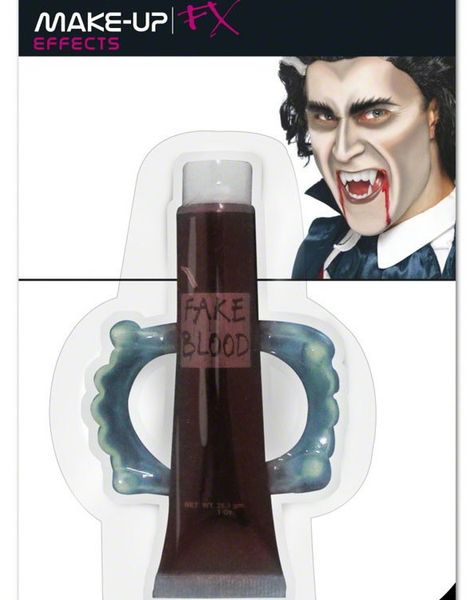 Vamp Kit - 2 dele Vampyrtænder og Blod