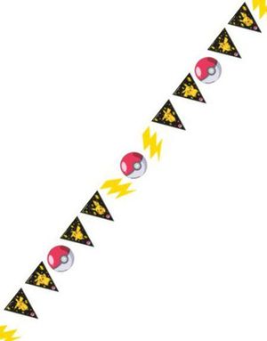 Pokémon - Flagbanner i Papir 3.3 m x 17.5 cm