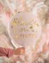 Love You Mom - Rund Askerosa Folieballong med Gullskrift 35 cm