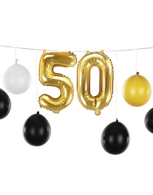 Multibruk 50 ÅR Ballonggirlander med 12 Ballonger