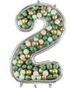 "2" Nummerramme til Ballonger 93x124 cm 
