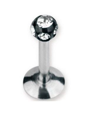 Diamond Bold Labret - Sort/Klar