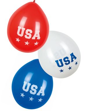 6 stk 25 cm Balloner - American Party