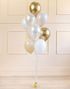 Ballongsett med 10 Stk Glossy Gull og Pastellfargede Ballonger