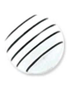 Black Stripes - Hvid Akrylkugle