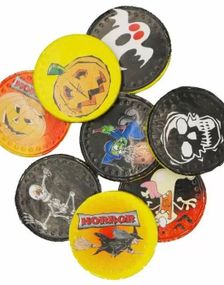 1 kg Horror Coins - Chokolademønter med Uhyggelige/Halloween Motiver