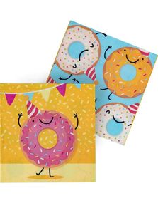 20 stk Smultring/Donut Servietter 3-Lags 33x33 cm