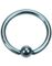 Lyseblå Bold Closure Ring i Titan