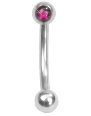Pink Star - 1.2 x 8 mm Øjenbrynspiercing