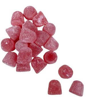 2 kg Lovall's Sugarfree Raspberry Jellies - Bringebær Gelegodteri (SUKKERFRI)