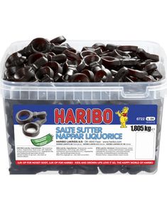 1,8 kg Haribo Boks med Salte Lakrids Sutter