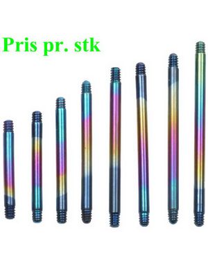 Multi Lige stang i Titan til 1,2 mm Kugle