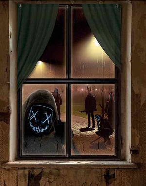 The Purge Inspirert Vindudekorasjon 76x120 cm