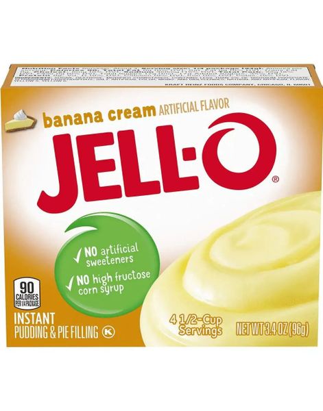 Jell-O Instant Banana Cream Pudding - 96 g (USA Import)